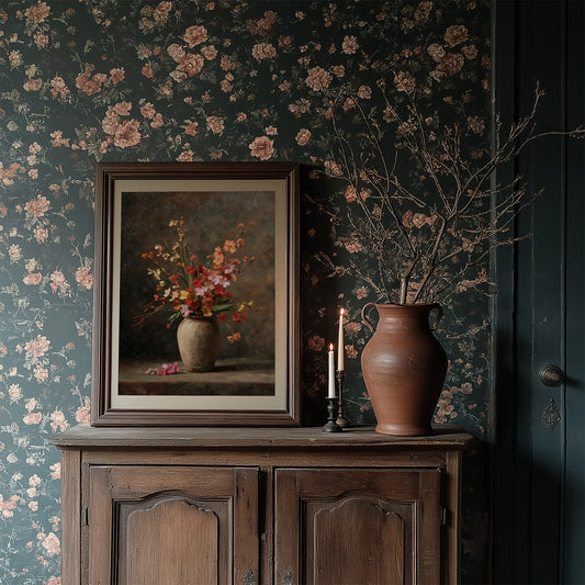 Wildflowers Against Midnight Walls