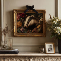 Woodland Creature Among Autumn Blooms