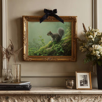 Woodland Sentinel Among Literary Treasures