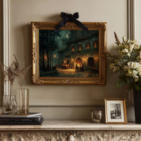 Tuscan Evening Under Crescent Light