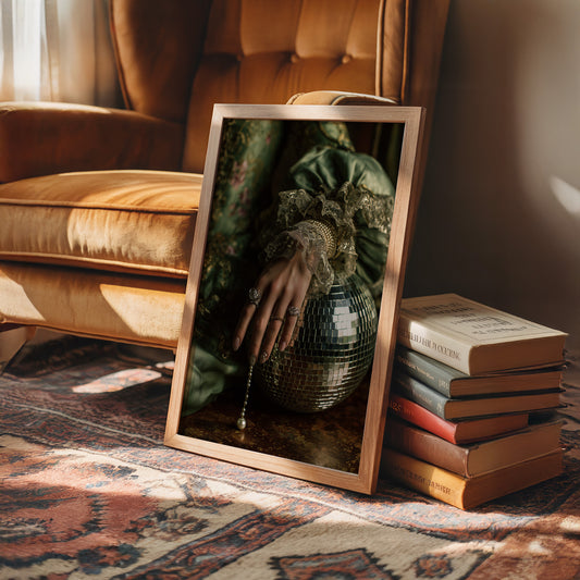 Pearls Dance Under Vintage Light