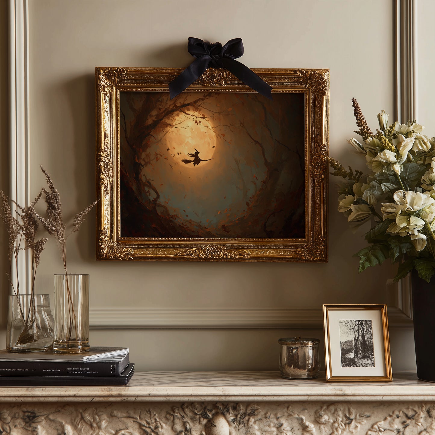 Autumn Flight Through Amber Light