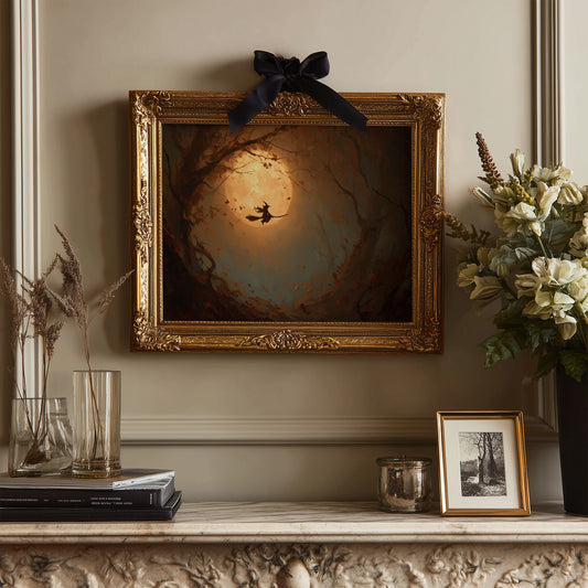 Autumn Flight Through Amber Light