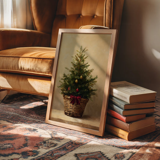 Evergreen Simplicity Against Dark Walls