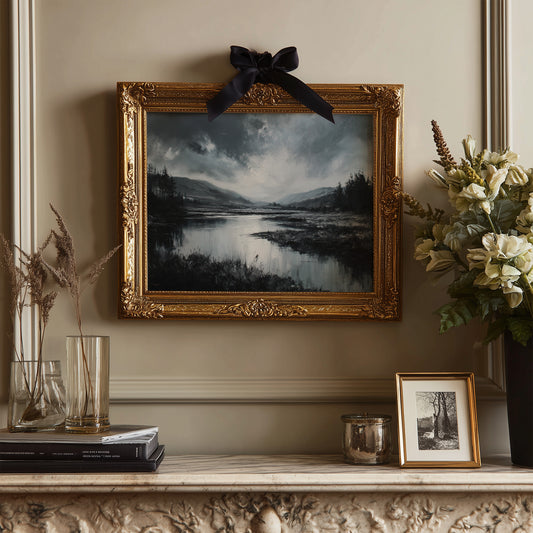 Quiet Valley Beneath Storm Clouds