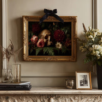 Roses Bloom Against Mortality's Canvas