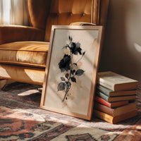 Dark Blooms Against Faded Time