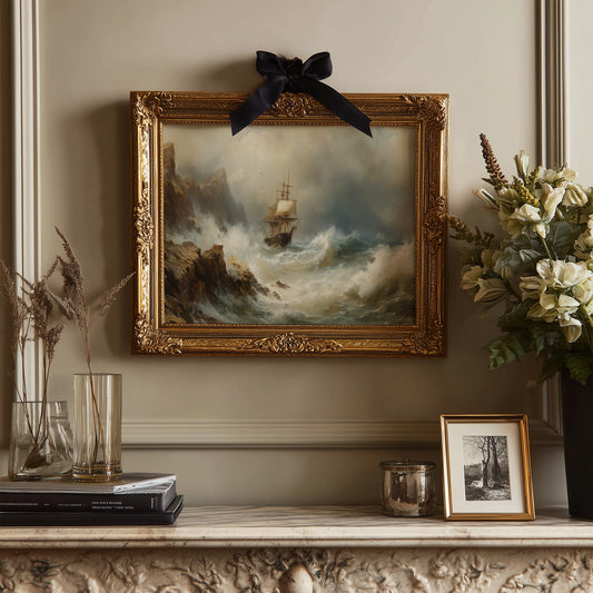 Seafarer's Tale Among Leather Spines