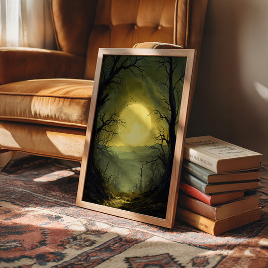 Moonlight Paints Ancient Valley Path