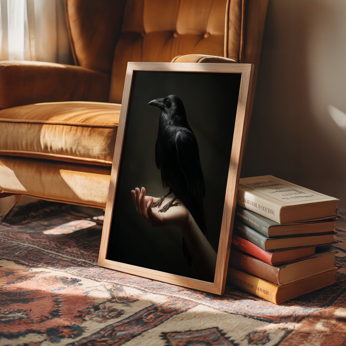 Ancient Wisdom Perches On Palm