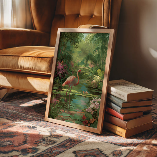 Pink Elegance In Verdant Paradise