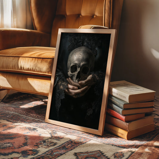 Mortality Cradled In Lace Hands