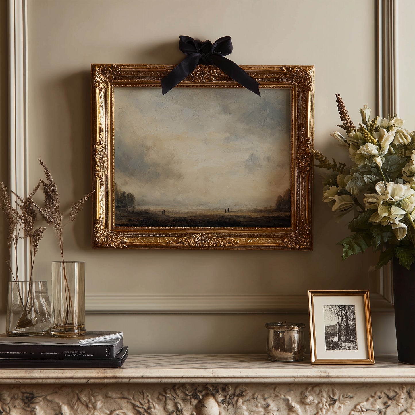 Coastal Mist Among Literary Treasures