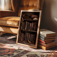 Autumn Leaves Between Ancient Pages