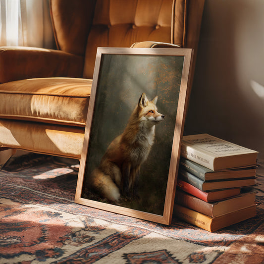 Noble Fox Against Autumn Mist