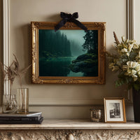 Emerald Waters Between Silent Pines