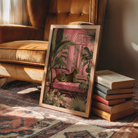 Jungle Royalty On Rose Velvet