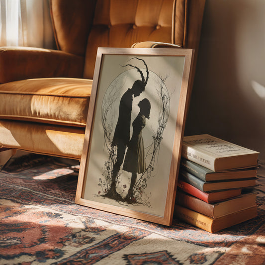 Moonlit Silhouettes In Ancient Tale