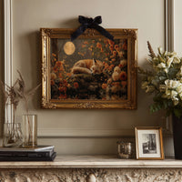 Autumn Fox Dreams Under Moonlight