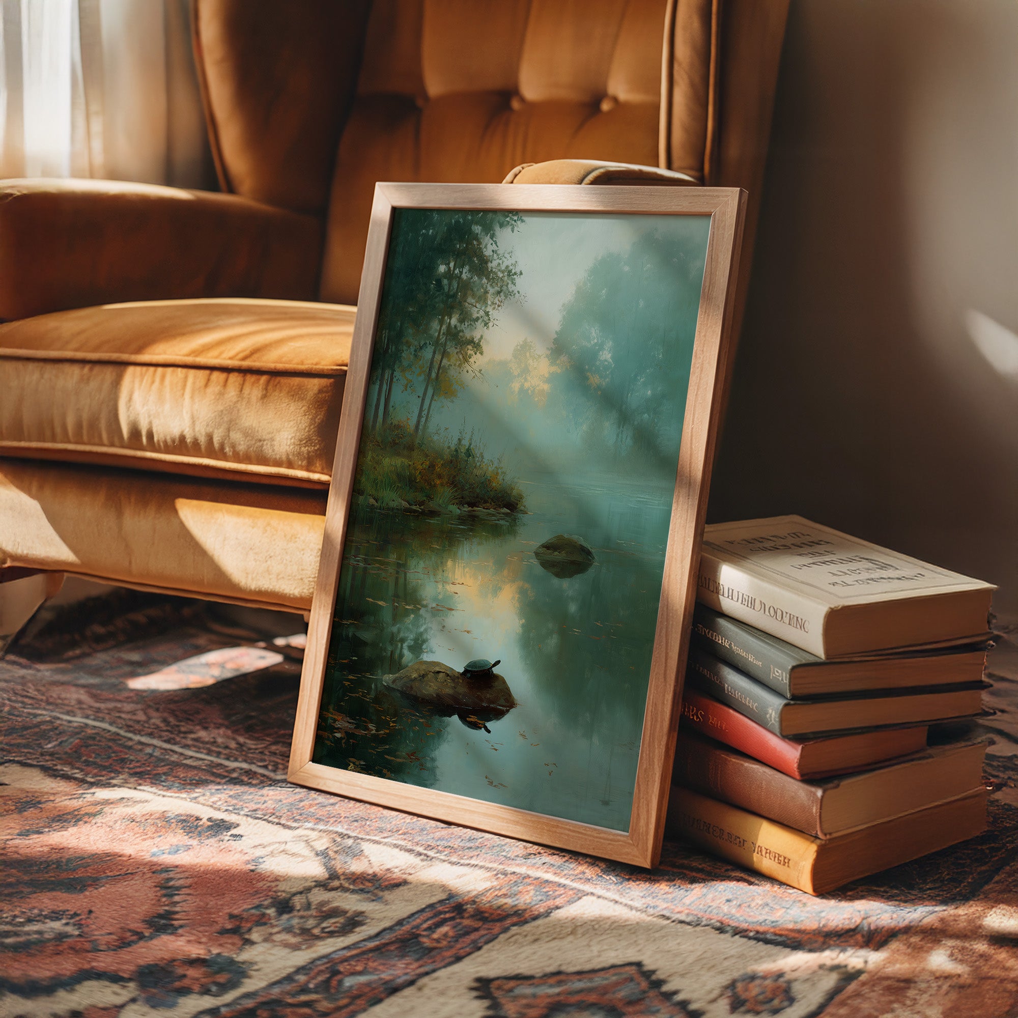 Turtle's Rest In Morning Mist