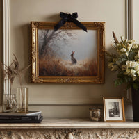 Rabbit Waits In Autumn Mist