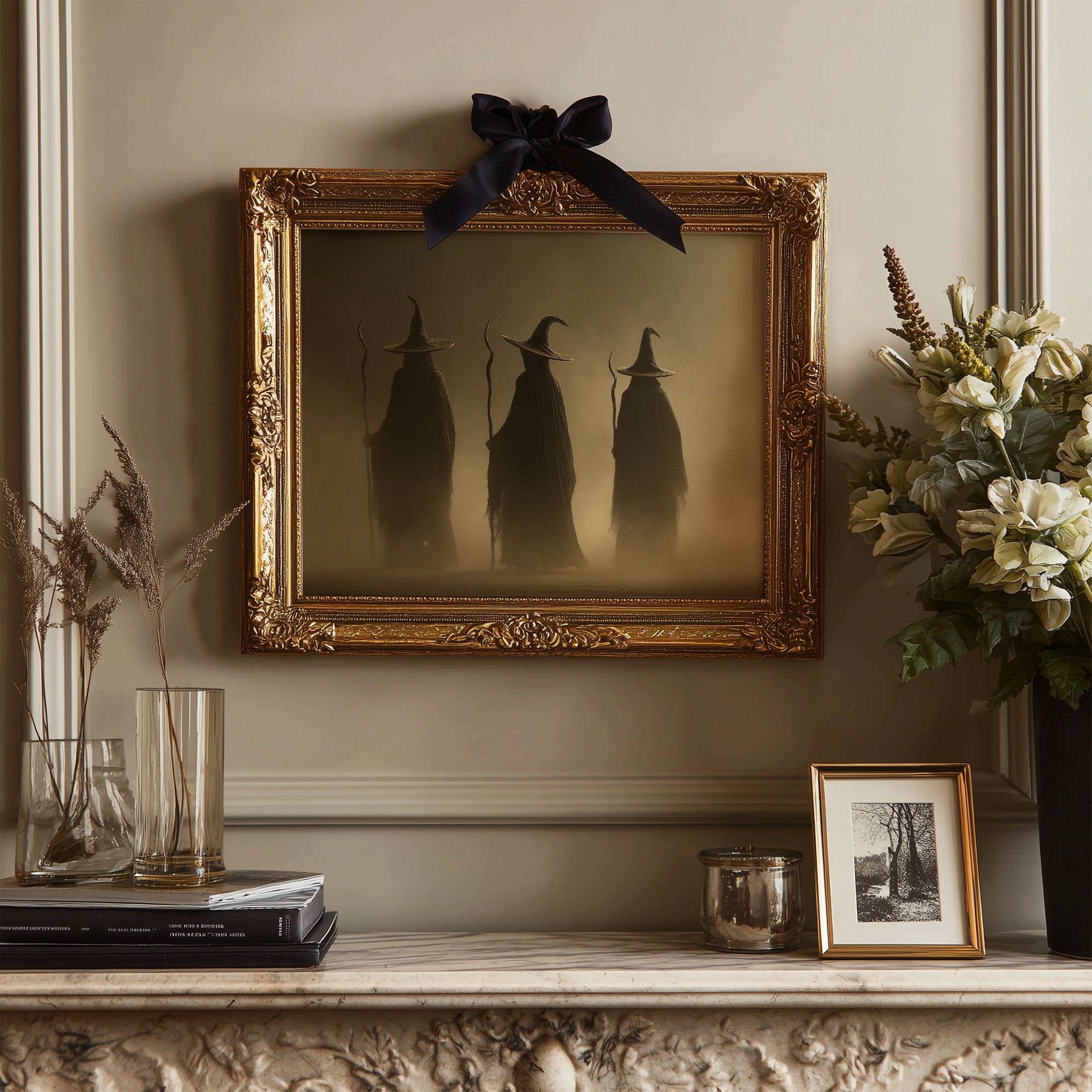 Three Mages Cross Misty Threshold