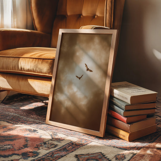 Twilight Hunters Cross Sepia Skies