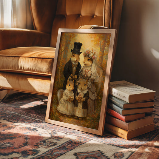 Autumn Acorns In Victorian Finery