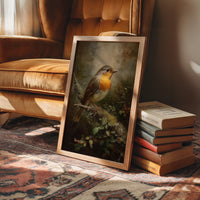 Amber Feathers Against Faded Light