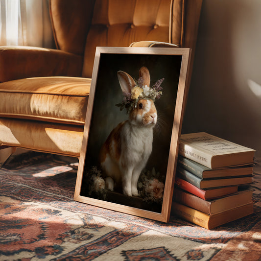 Floral Crown Graces Gentle Creature