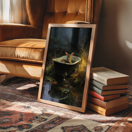 Fawn Finds Sanctuary At Dusk