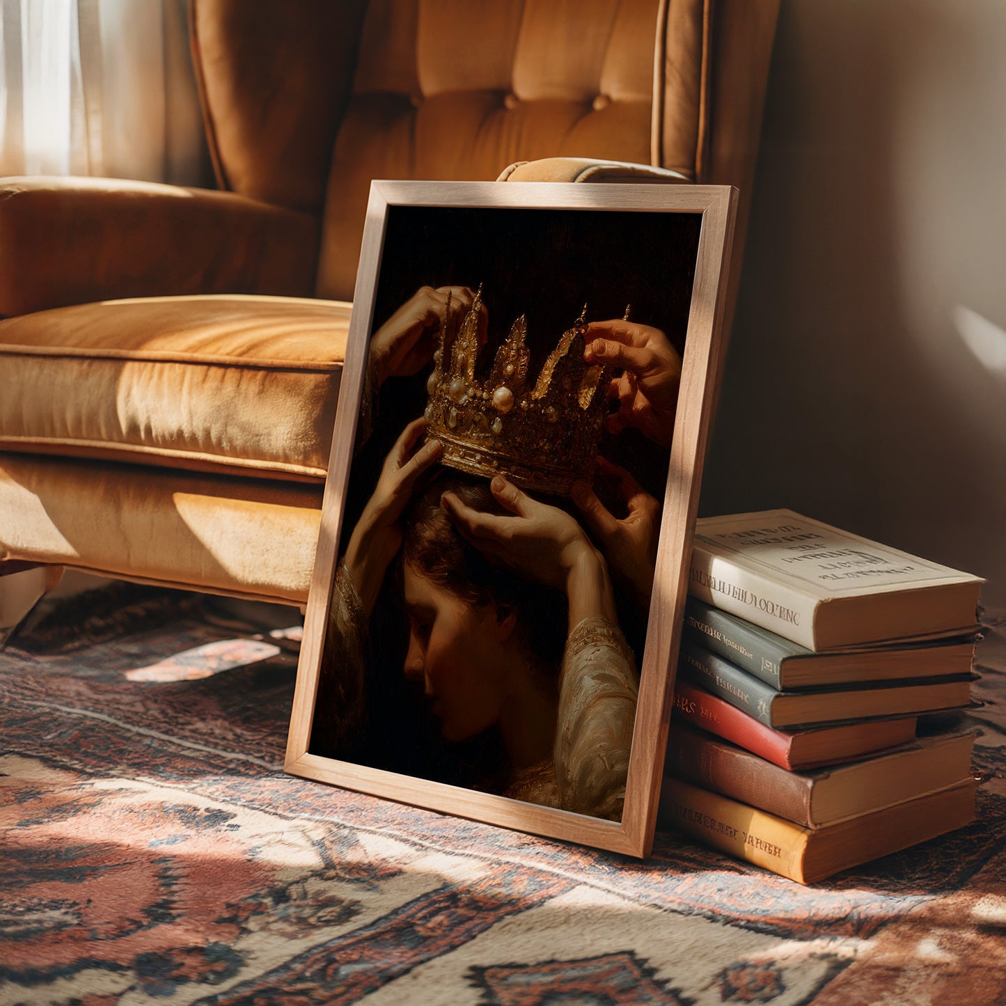 Hands Bestow Ancient Golden Glory