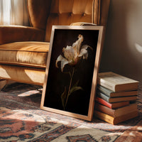 Solitary Bloom Against Midnight Depths