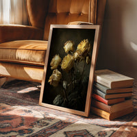 Faded Gold Against Midnight Walls