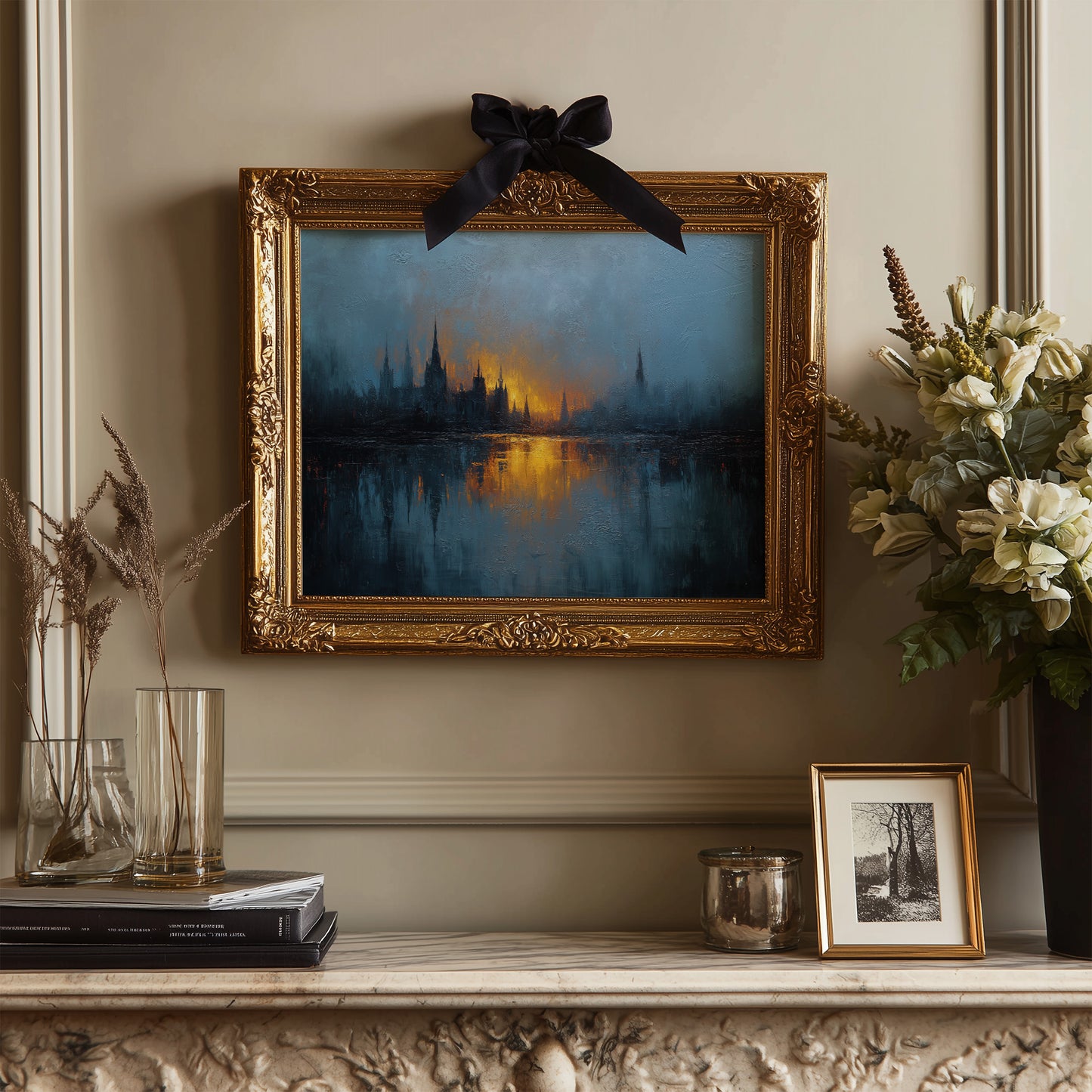 Distant City Burns At Dusk