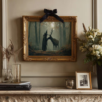 Forest Keeper Meets Ancient Stag