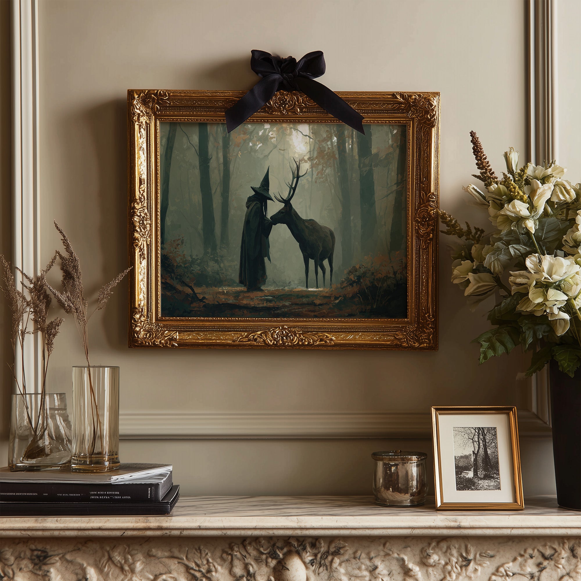 Forest Keeper Meets Ancient Stag