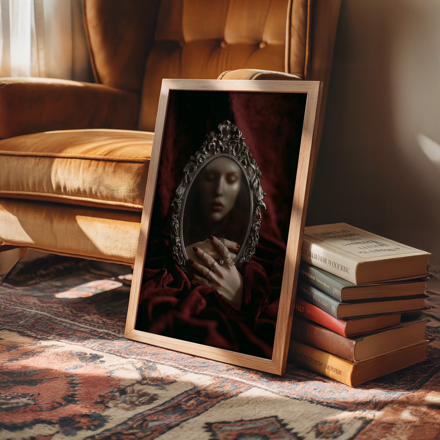 Velvet Secrets Behind Silver Frame