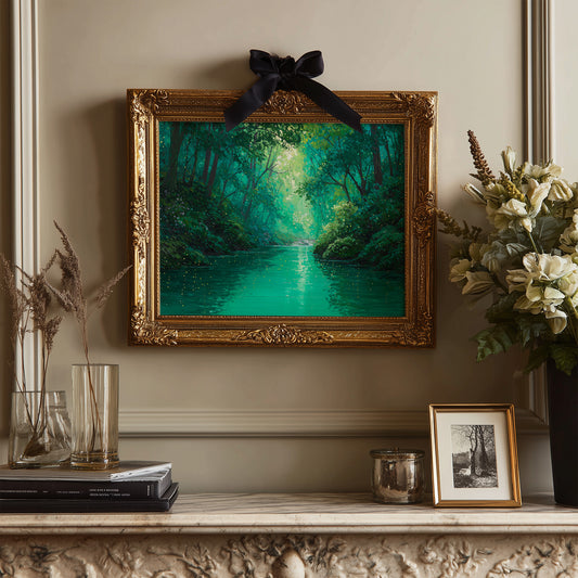 Emerald Path Between Forest Pages