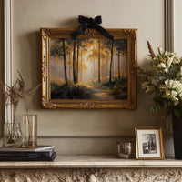 Forest Path Bathed In Light