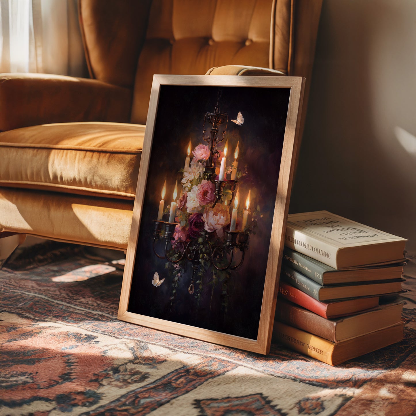 Candlelight Beckons Moths And Blooms