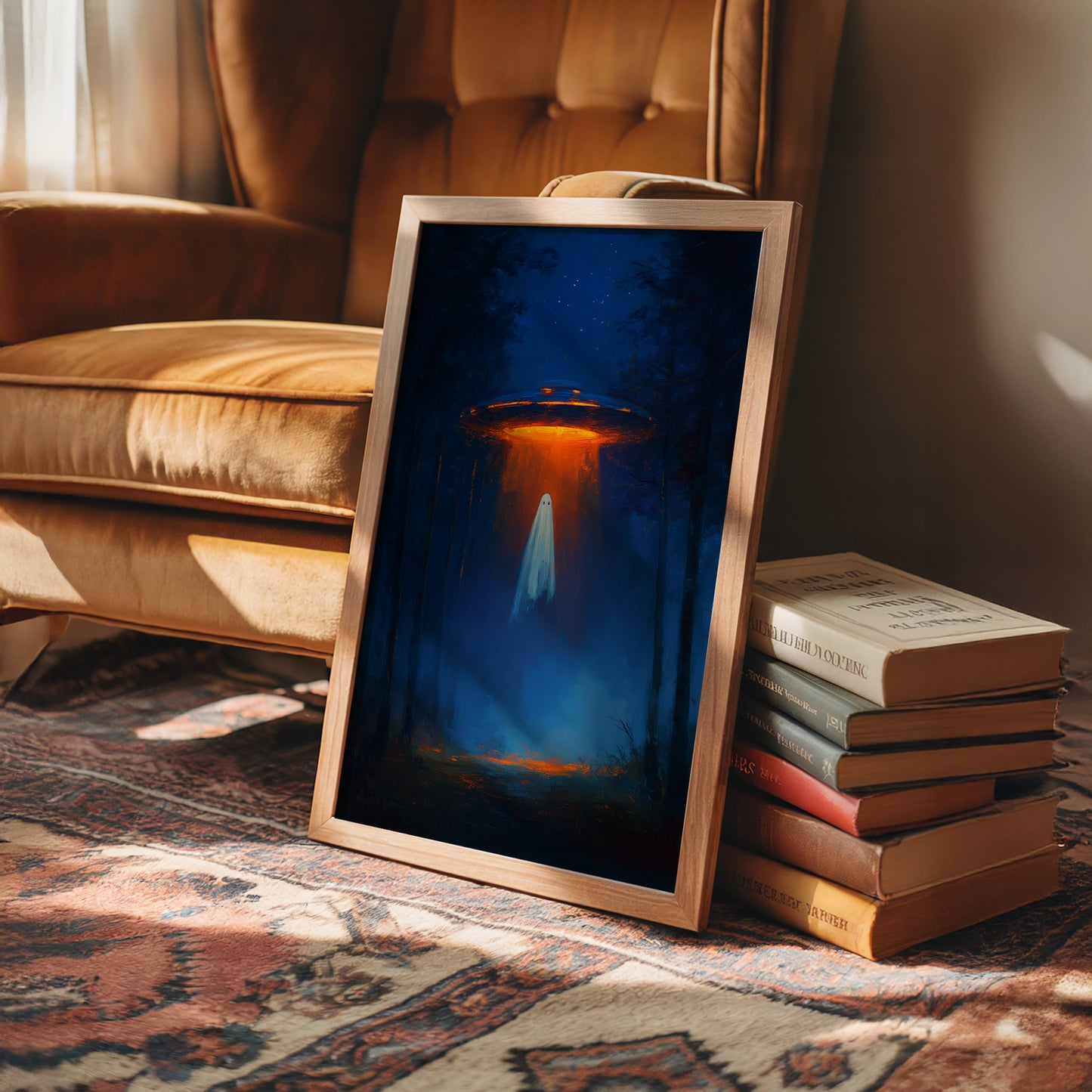 Cosmic Visitor Meets Midnight Forest