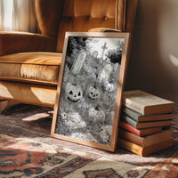 Midnight Grins Among Stone Memories