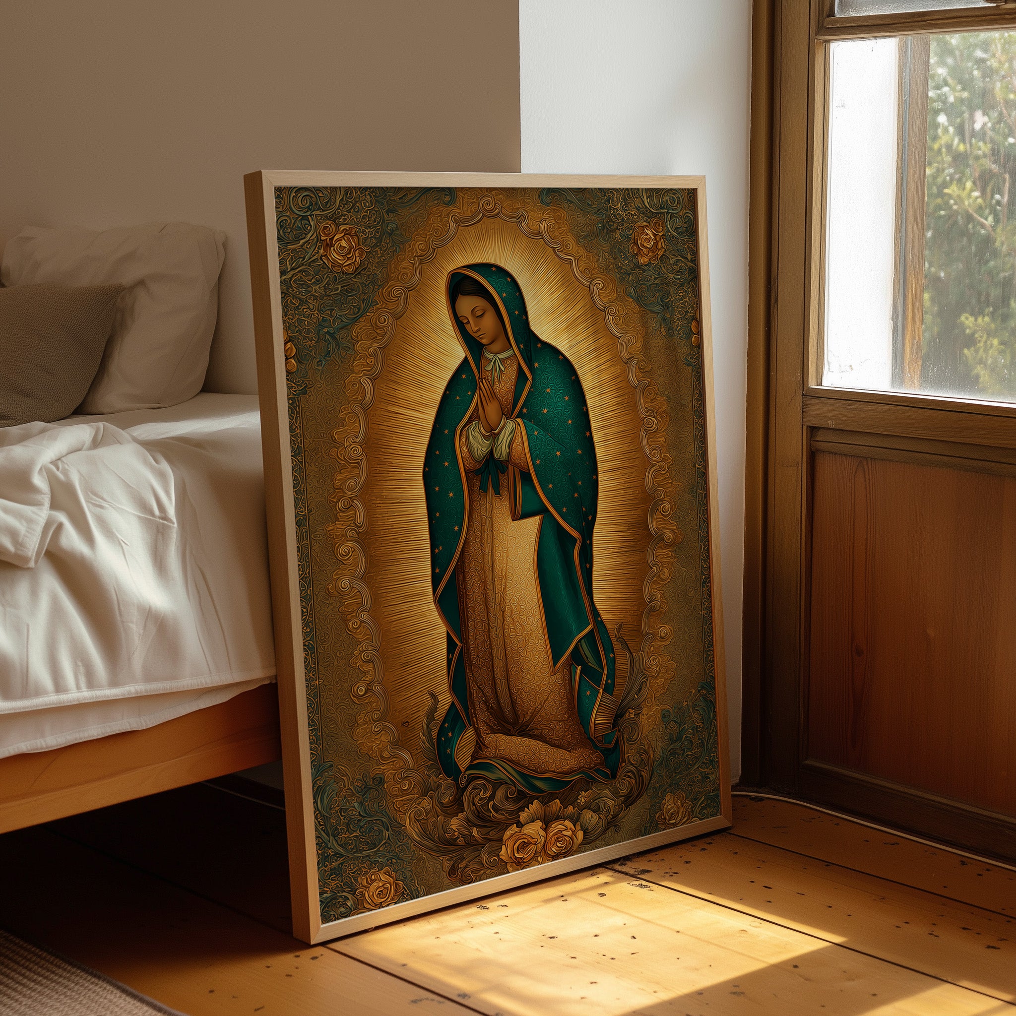 Sacred Light On Wooden Table