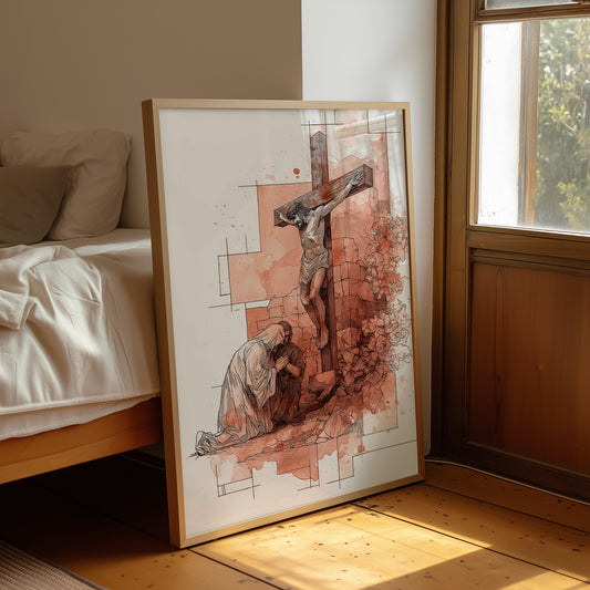 Faith Blooms In Coral Light