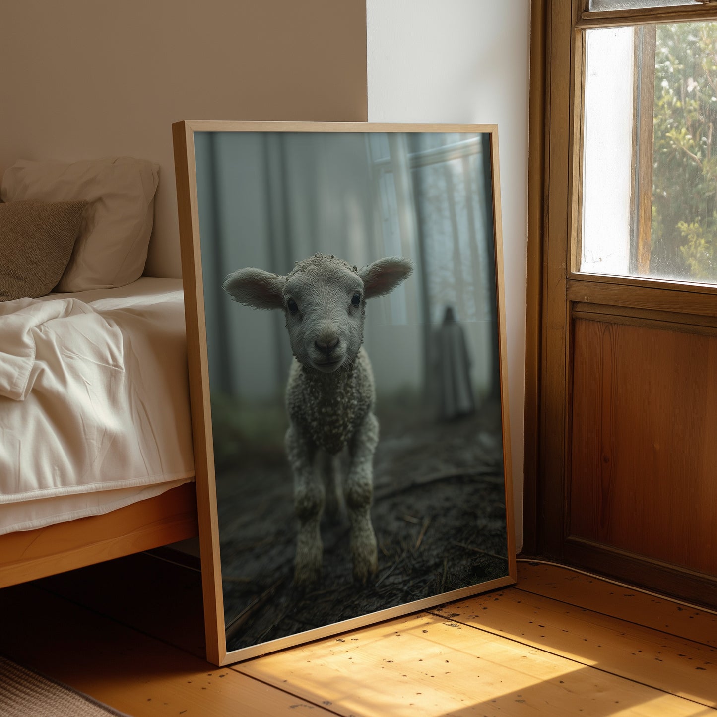 Innocent Steps In Foggy Forest