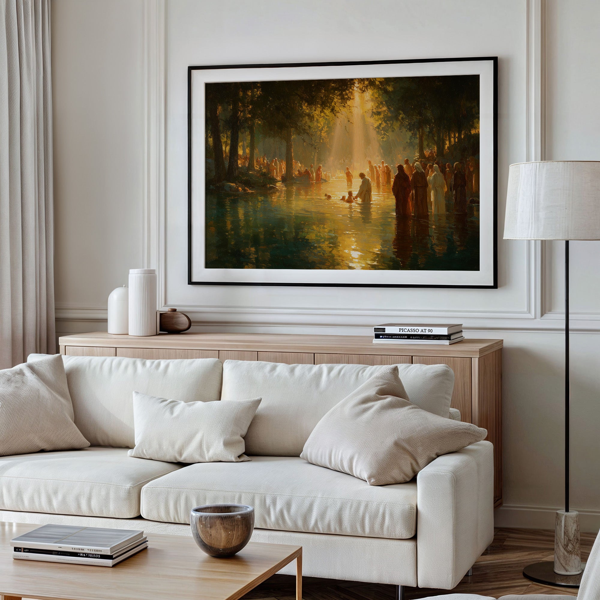 Sacred Waters Bathe Golden Light