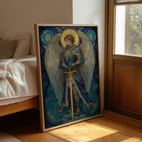 Celestial Warrior In Azure Tides