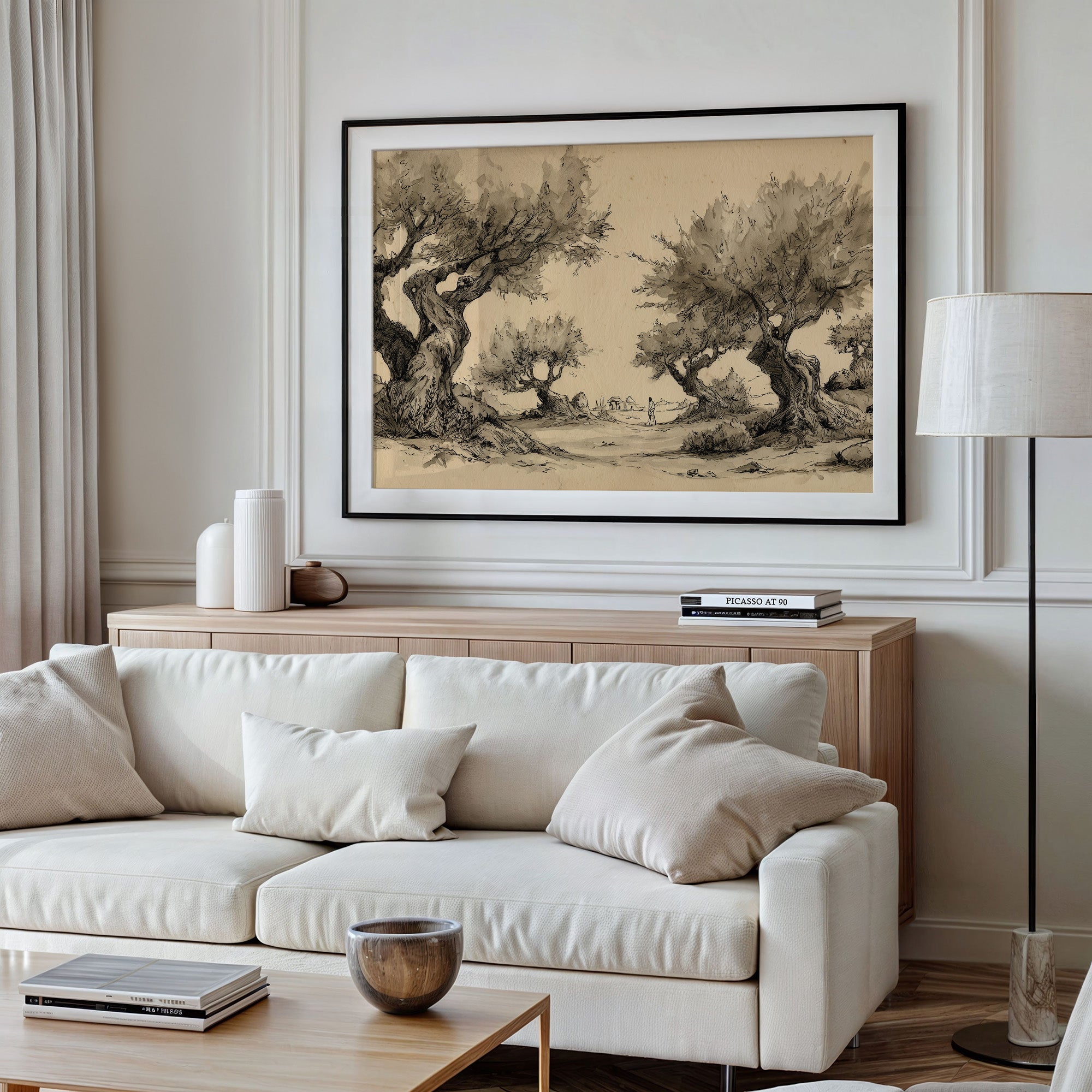 Ancient Olives Guard Distant Paths