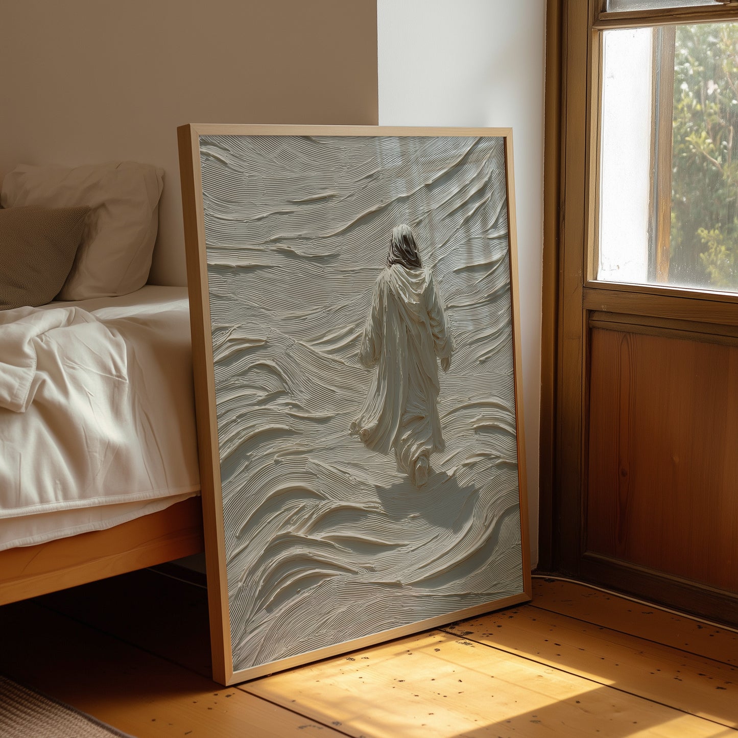 Solitary Path Through Textured Waves